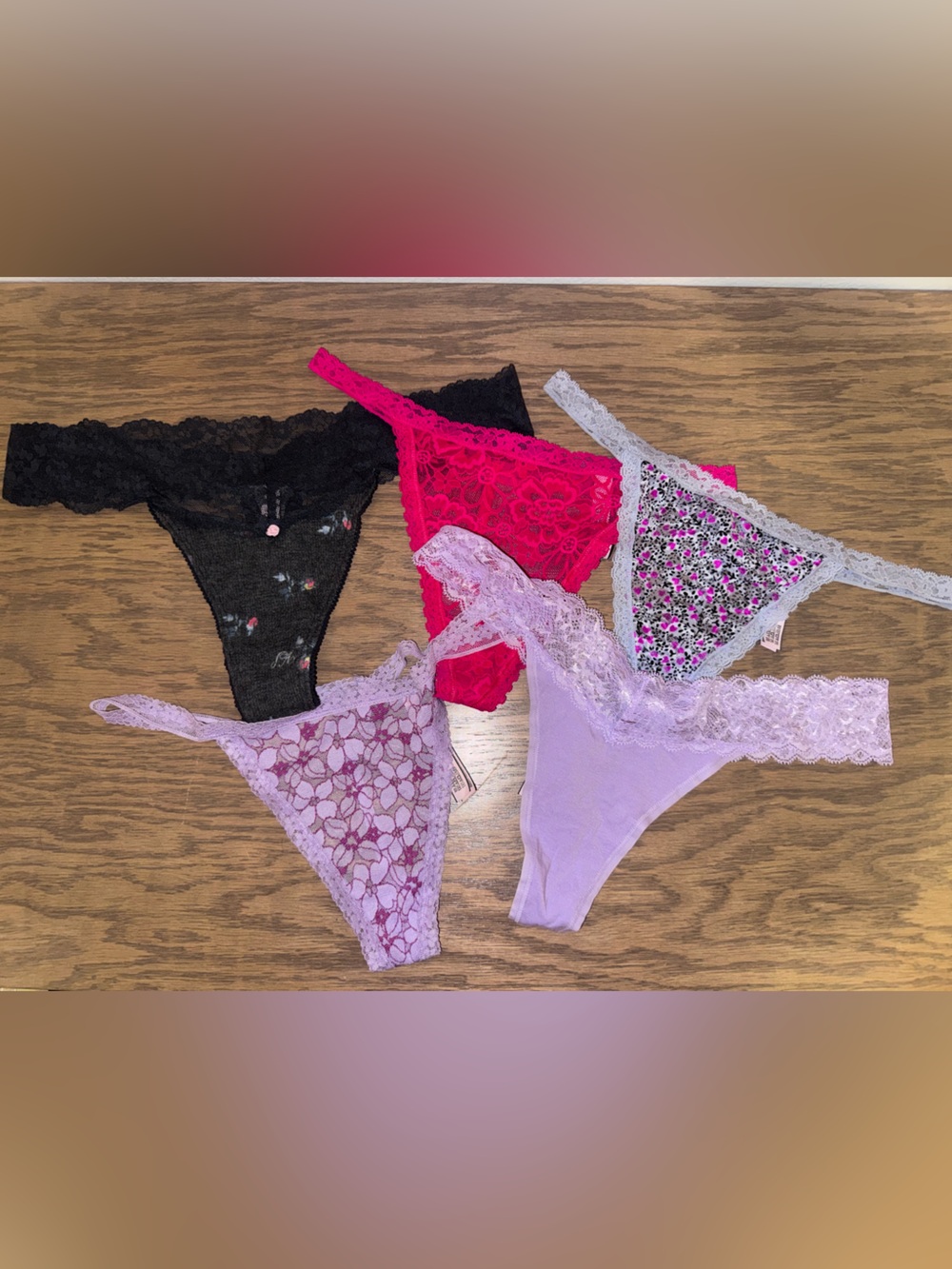 Victoria’s Secret Thong/V-String Bundle (5 pieces)